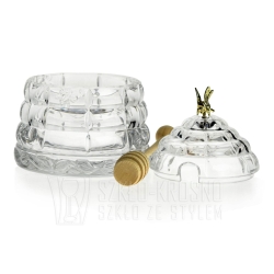 Kryształowy pojemnik na miód BOHEMIA 300 ml