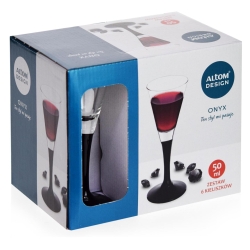 Kieliszki do wódki, likieru Altom Design 50ml czarna nóżka