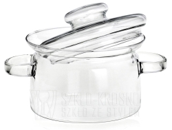 Szklany garnek żaroodporny z przykrywką SIMAX Gourmet pot 1,5L