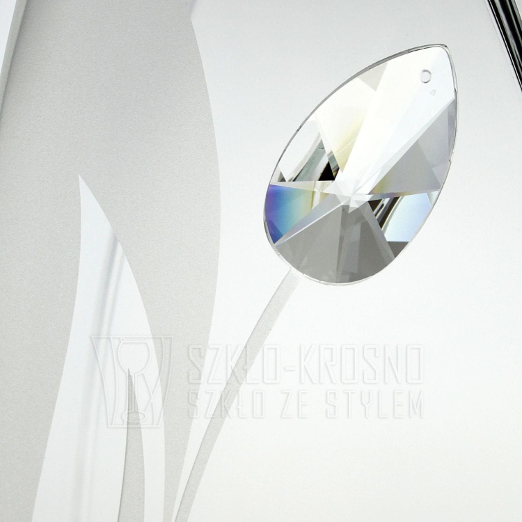 Wazon dekoracyjny SWAROVSKI 32cm "Tulipan"