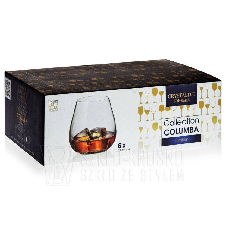 Szklanki do whisky wody soku BOHEMIA Columba 380ml