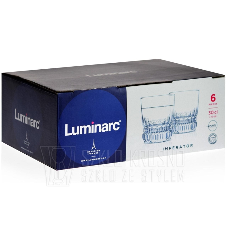 Niskie szklanki do whisky drinków Luminarc Imperator 300 ml
