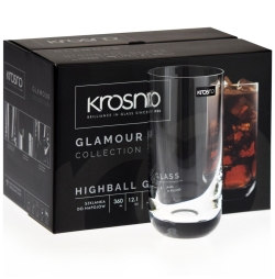 Szklanki long drink KROSNO Glamour 360ml