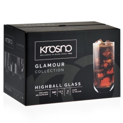 Szklanki long drink KROSNO Glamour 360ml