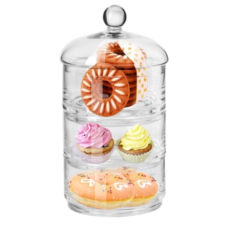 Przejdź do produktu Komplet pojemników kuchennych z przykrywką KROSNO Glamour | Servo Line