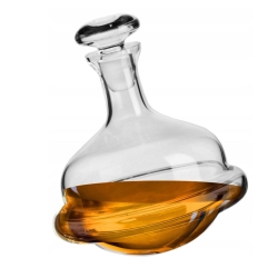Karafka do whisky "bujająca się" KROSNO Handmade ROLY-POLY 750ml
