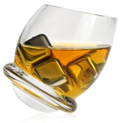 Szklanki do whisky "bujające się" KROSNO Handmade ROLY-POLY 200ml