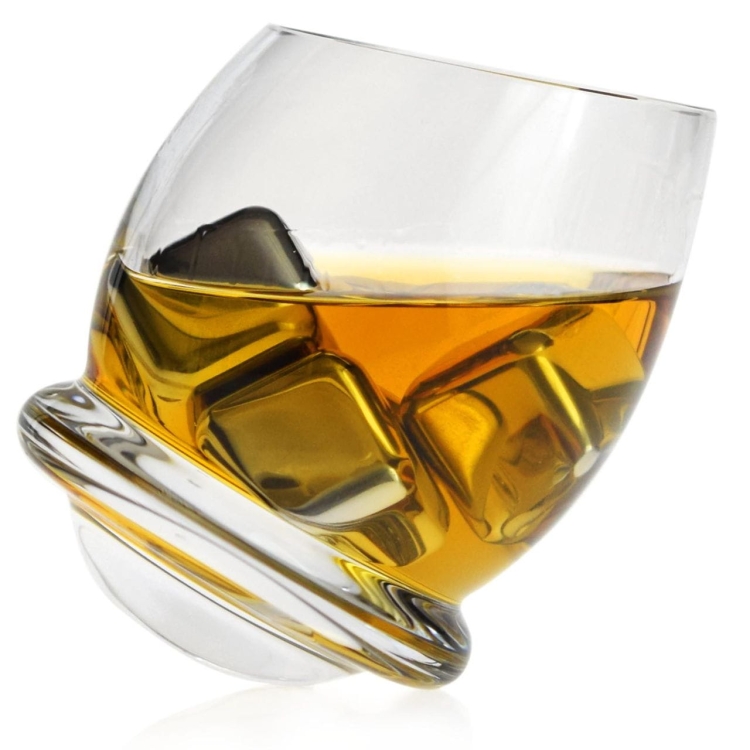 Szklanki do whisky "bujające się" KROSNO Handmade ROLY-POLY 200ml