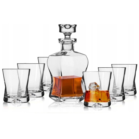 Przejdź do produktu Komplet do whisky karafka + 6 szklanek KROSNO Signature