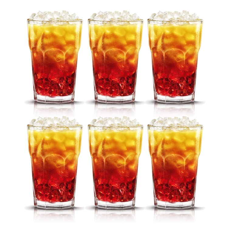 Solidne szklanki do soku drinków 320ml 6 sztuk