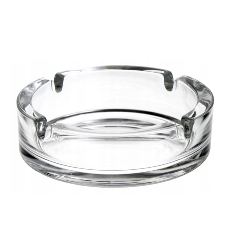 Przejdź do produktu Szklana popielnica / popielniczka bezbarwna 10,7cm 