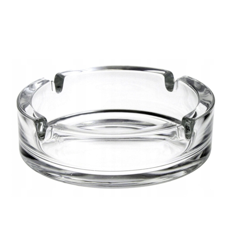 Szklana popielnica / popielniczka bezbarwna 10,7cm