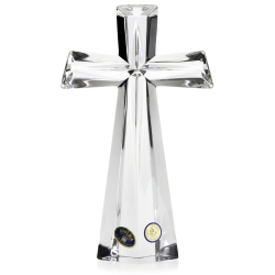 Kryształowy KRZYŻ Bohemia - 19 cm