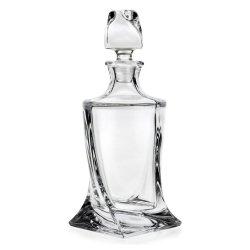 Ekskluzywna KRYSZTAŁOWA karafka do whisky Bohemia Quadro 850 ml