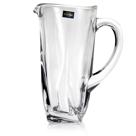 Przejdź do produktu Kryształowy dzbanek do soku Bohemia Quadro 1,1 L