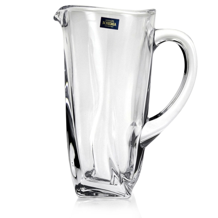 Kryształowy dzbanek do soku Bohemia Quadro 1,1 L