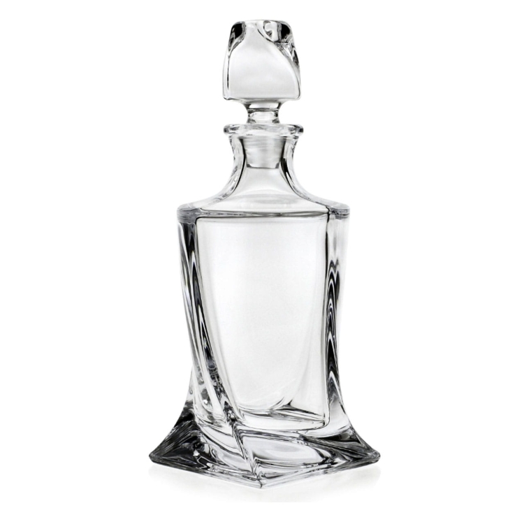 Ekskluzywna KRYSZTAŁOWA karafka do whisky Bohemia Quadro 500 ml