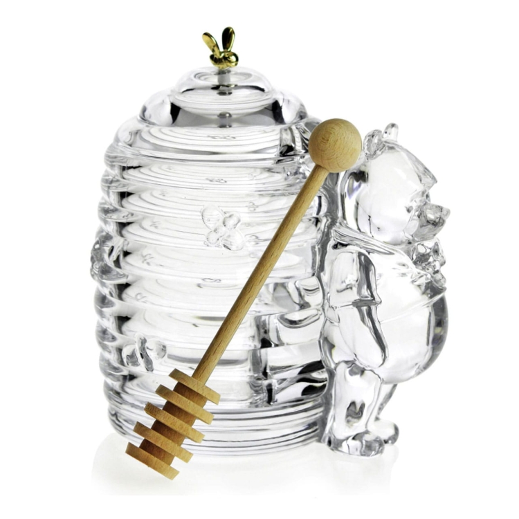 Kryształowy pojemnik na miód BOHEMIA "TEDDY BEAR" 350 ml