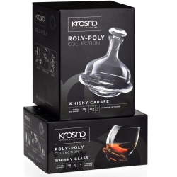 Komplet do whisky KROSNO Handmade ROLY-POLY 6+1