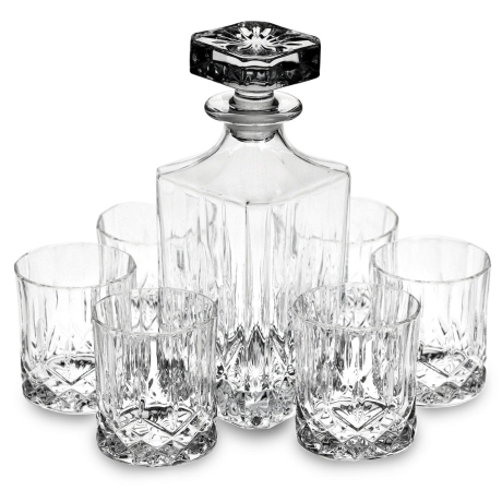 Przejdź do produktu Zestaw do whisky szklanki(300ml) + karafka RCR OPERA 6+1