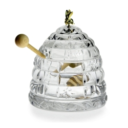 Kryształowy pojemnik na miód BOHEMIA 300 ml