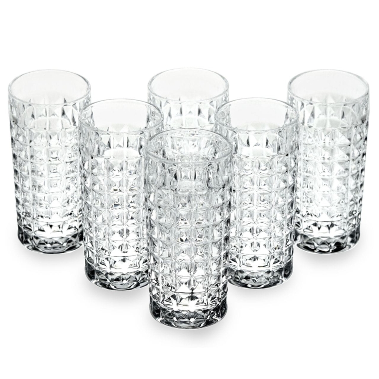Kryształowe Szklanki Long drink do soku, wody Bohemia DIAMOND 260 ml