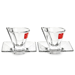 Filiżanki do espresso RCR FUSION 76 ml Komplet 2 szt