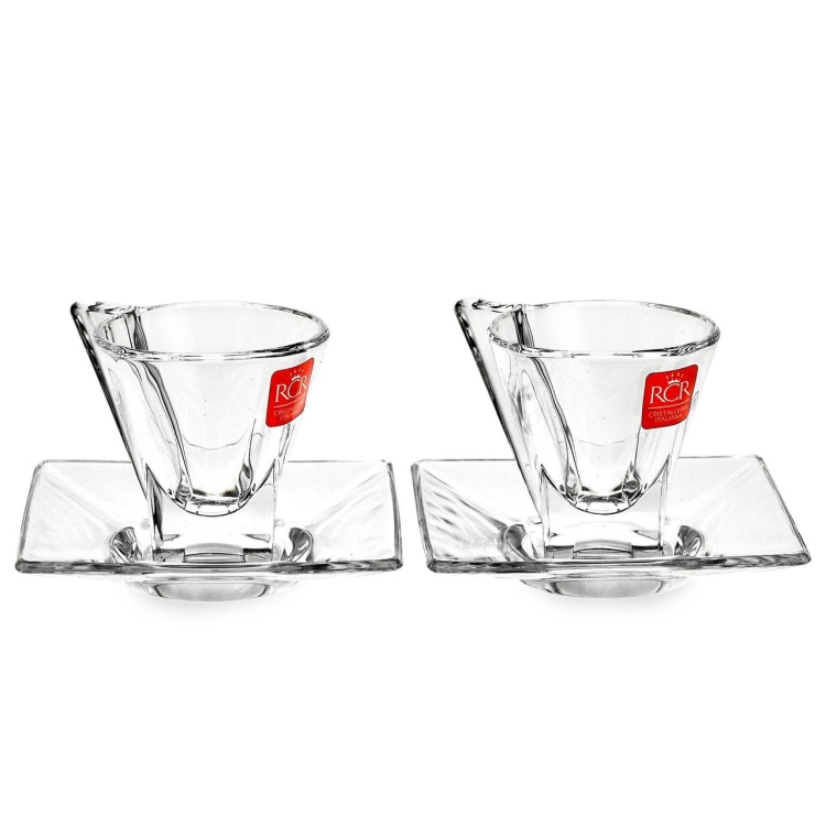 Filiżanki do espresso RCR FUSION 76 ml Komplet 2 szt