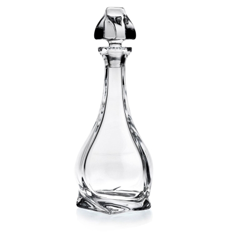 Przejdź do produktu Ekskluzywna KRYSZTAŁOWA karafka do wina Bohemia Quadro 850 ml