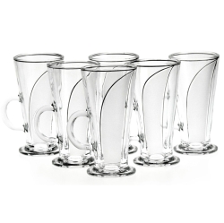 Komplet szklanek do kawy, latte 250 ml PŁETWA