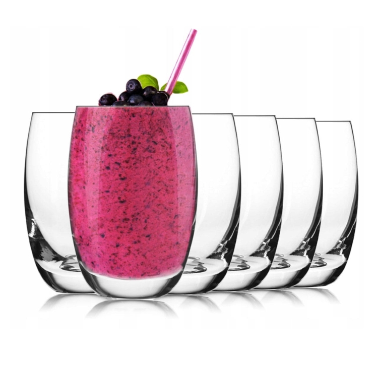 Szklanki long drink do soku wody drinków KROSNO Elite | 360 ml | 6 szt.