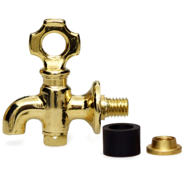 SOLIDNY mosiężny kranik do beczek antałków 2L 4L 5L