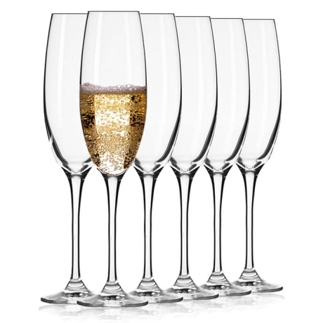 Przejdź do produktu Kieliszki do szampana KROSNO Elite | 180 ml | 6 szt.