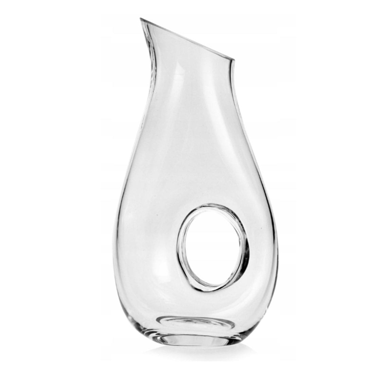 Karafka, dzbanek z otworem do serwowania wina, wody, napojów 1,2L - 2 gatunek (SZ)