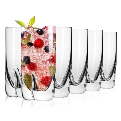 Wysokie szklanki long drink do wody soku drinków KROSNO Mixology 300 ml