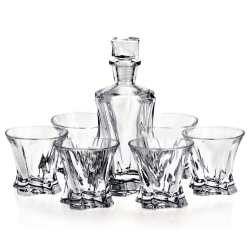 Ekskluzywny zestaw do whisky Bohemia Cooper 6+1 Kryształ