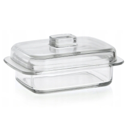 Szklana maselnica z pokrywką maselniczka 481.664