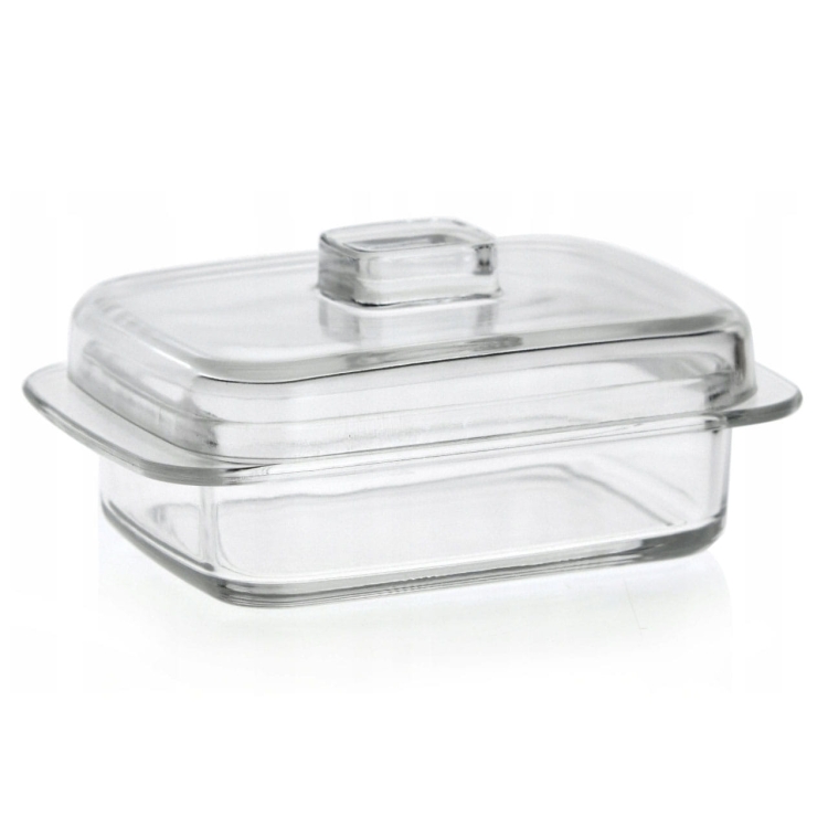 Szklana maselnica z pokrywką maselniczka 481.664
