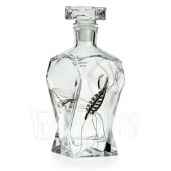 Ekskluzywna karafka piórko 125/PLK stylizowana na Swarovski