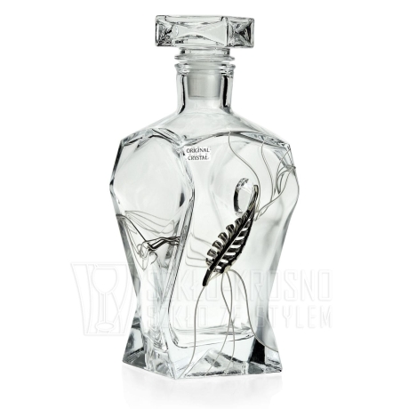Przejdź do produktu Ekskluzywna karafka piórko 125/PLK stylizowana na Swarovski
