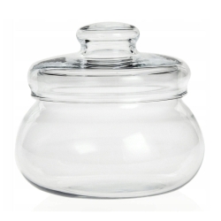 Szklana cukiernica z pokrywką cukierniczka Simax