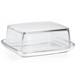 Szklana maselnica z pokrywką maselniczka 481.1550