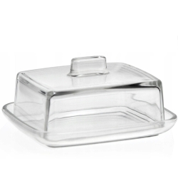 Szklana maselnica z pokrywką maselniczka 481.949