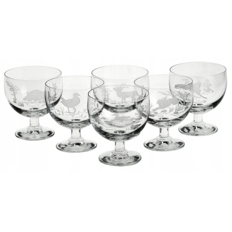 Przejdź do produktu Piękne zdobione pucharki czarki myśliwskie 350ml