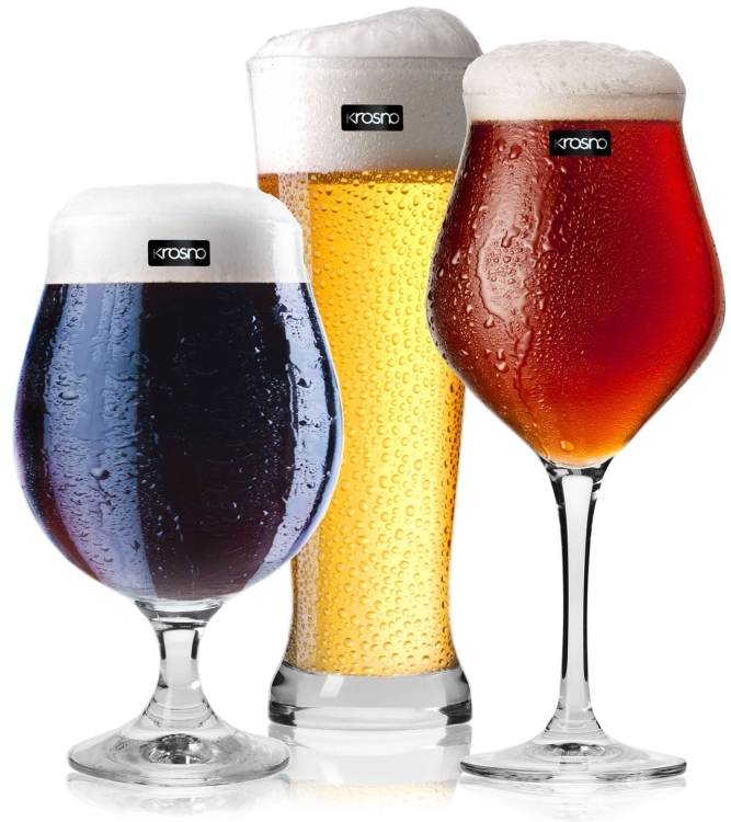 Zestaw szkła do różnego rodzaju piwa - KROSNO Piwa Konesera - Brewery
