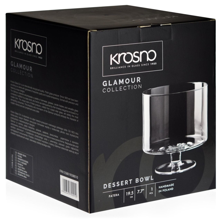 Patera na sałatkę warstwową KROSNO Glamour 19,5cm