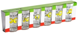 Kieliszki do wódki shotów z nadrukiem X 25ml - Humor Buźki Toasty