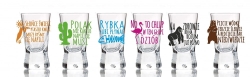 Kieliszki do wódki shotów z nadrukiem X 25ml - Humor Toasty Zwierzęta (3)