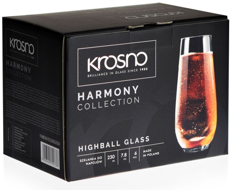 Piękne szklanki do napojów wody KROSNO Harmony 230ml
