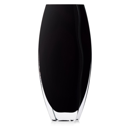 Przejdź do produktu Piękny, nowoczesny, czarny szklany wazon dekoracyjny 26cm